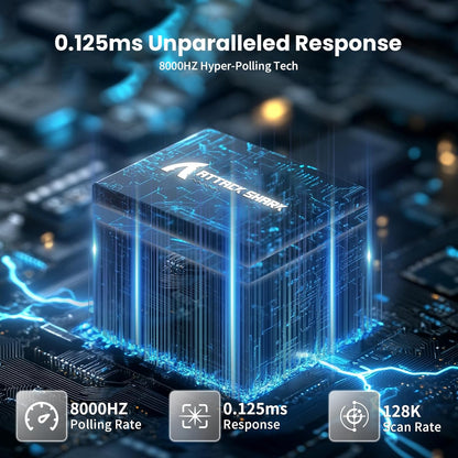 X68 HE 8000Hz Rapid Trigger Magnetic Gaming Keyboard – 0.01mm RT, RGB, 60% - Moonlight