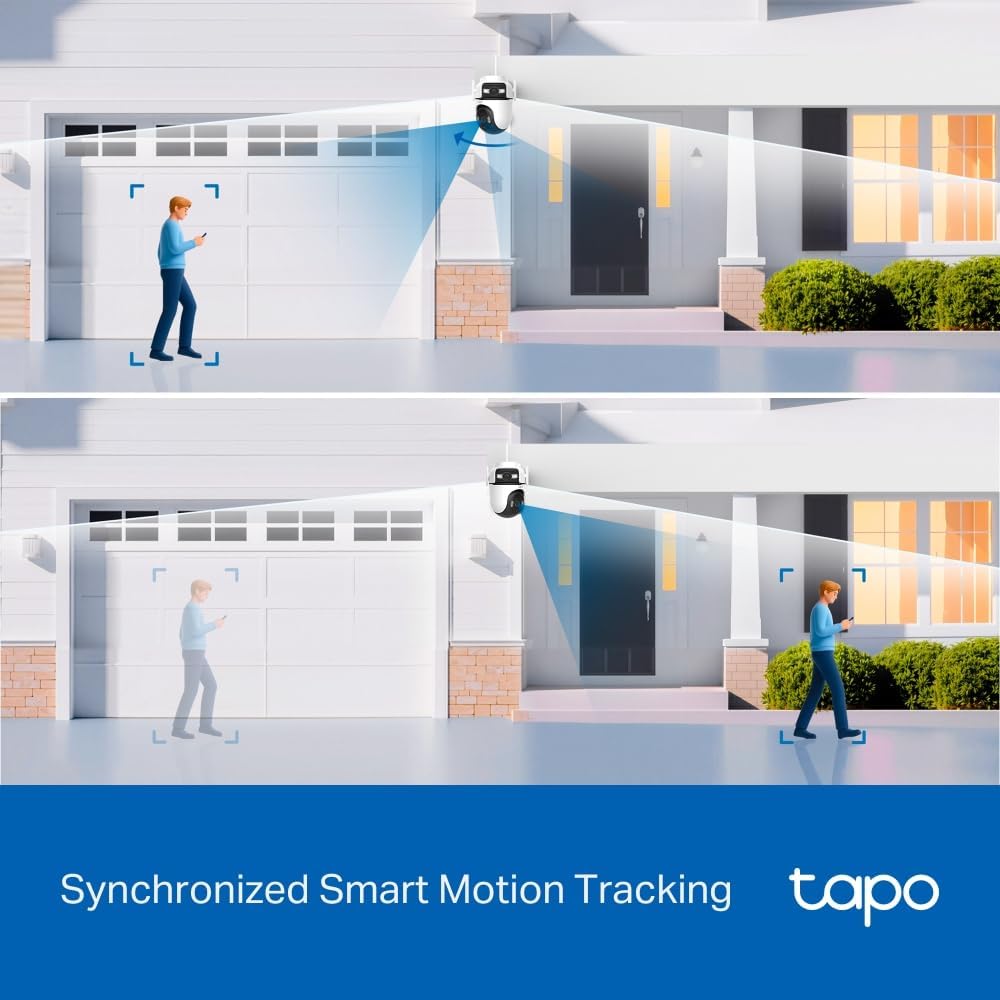 TP-Link Tapo C545D Outdoor 2K Dual-Lens Wi-Fi Security Camera with AI Detection
