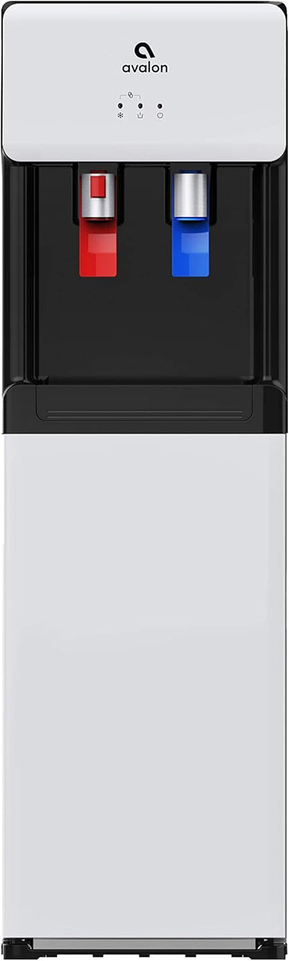 Avalon Bottom Loading Water Cooler Dispenser, Hot/Cold, Child Safety Lock, UL/Energy Star Approved- White
