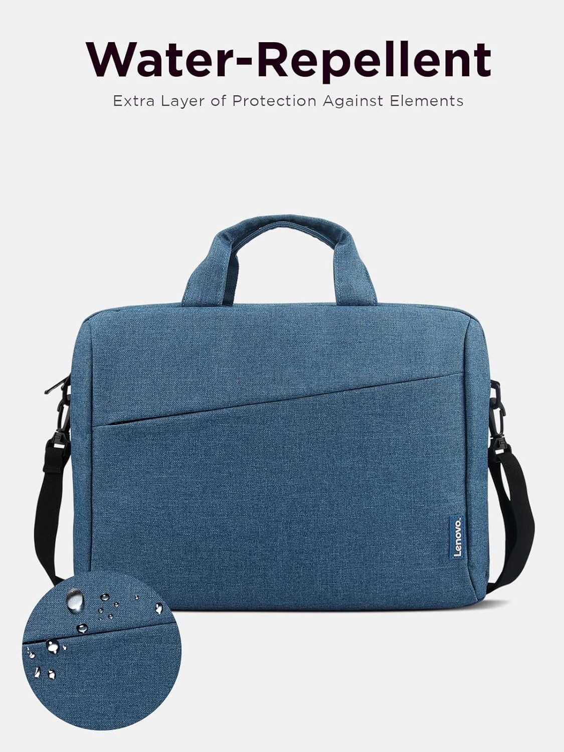 Lenovo T210 Laptop Carrying Case 15.6″ – Water-Repellent Slim Toploader (Blue)