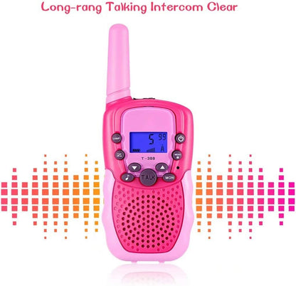 22-Channel 2-Way Walkie Talkies for Kids – Backlit LCD Flashlight, 3-Mile Range, Outdoor Adventure Radios for Girls & Boys (Ages 3-12)