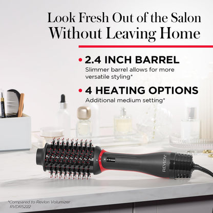 Revlon One-Step Volumizer PLUS Hot Air Brush with Tourmaline Ionic Technology – Black