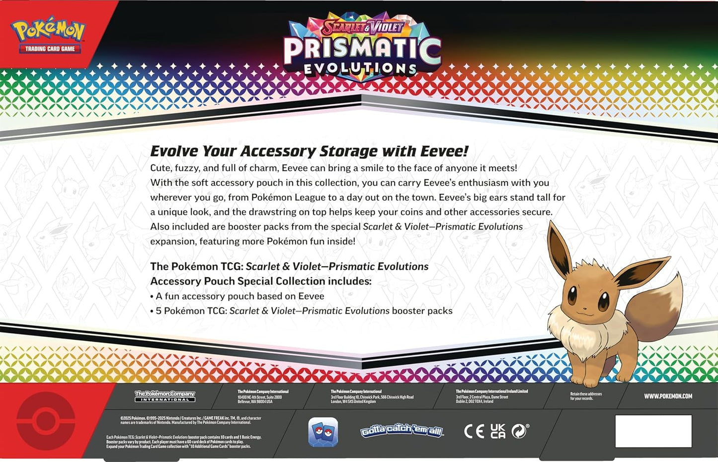 Pokémon TCG: Scarlet & Violet —Prismatic Evolutions Accessory Pouch Collection