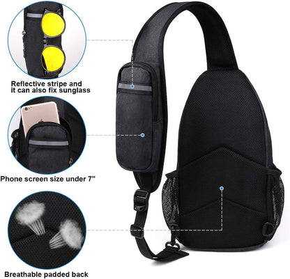 Sling Bag Crossbody Backpack – Lightweight Travel & Hiking Daypack