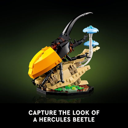 LEGO Ideas The Insect Collection, Fun Gift for Nature Lovers, with Life-Size Blue Morpho Butterfly, Hercules Beetle and Chinese Mantis Display Models, Bug Building Set and Nature Décor