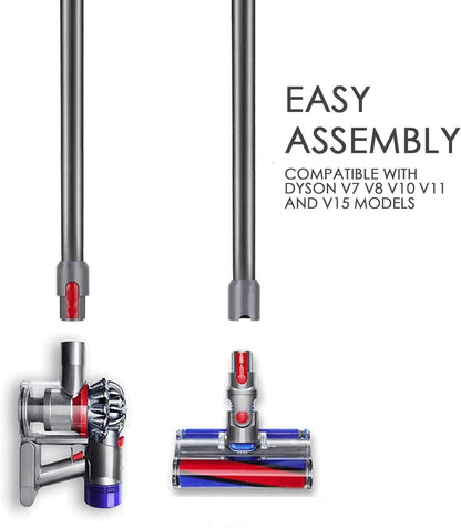 Quick Release Wand Replacement for Dyson V7, V8, V10, V11 & V15 Cordless Vacuums, 28.43" Extension Tube, Iron