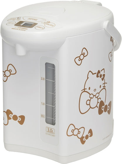 Zojirushi x Hello Kitty Limited-Edition Micom Water Boiler and Warmer with 3-Liter Storage and Adjustable Heating Settings (White)