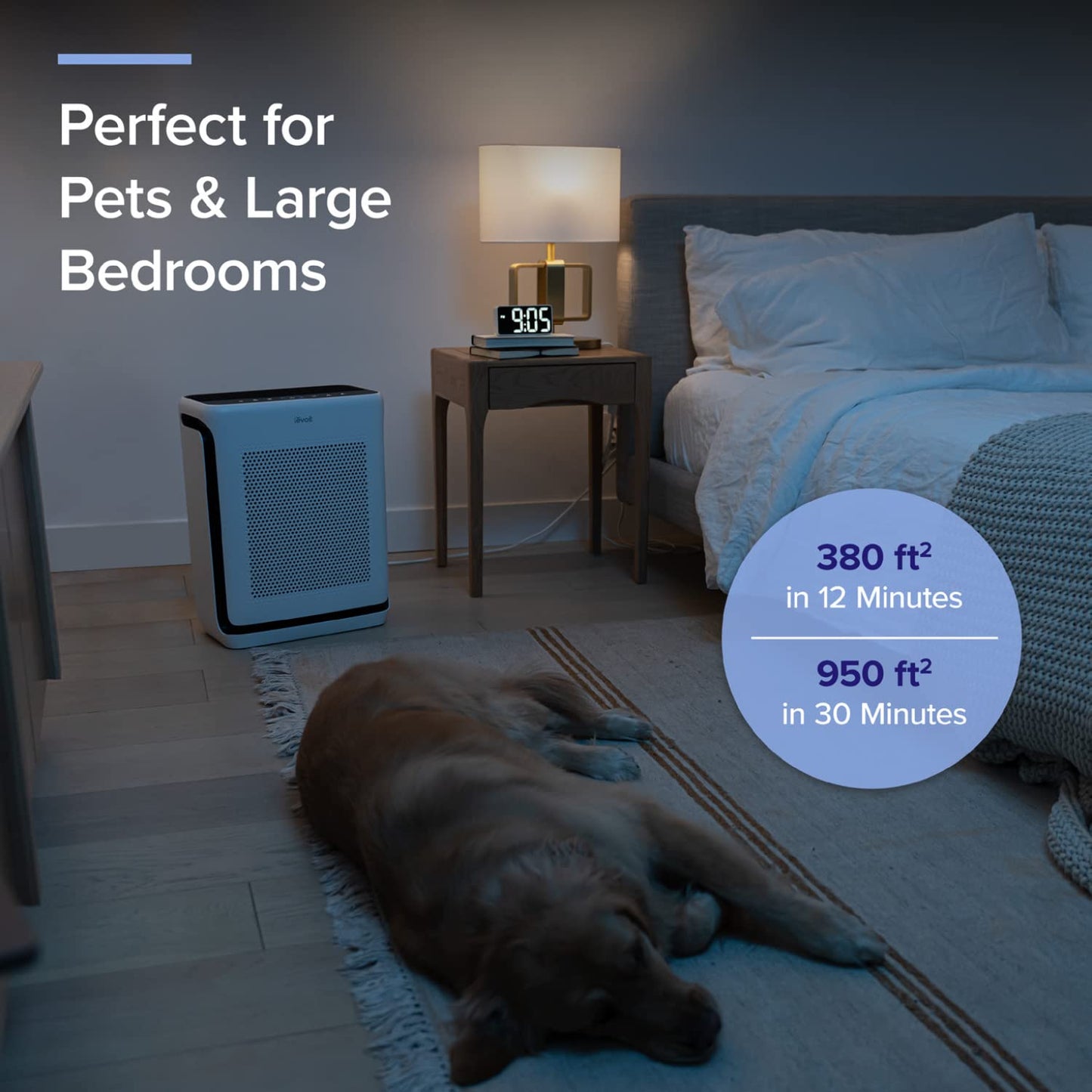 LEVOIT Vital 200S-P Smart Air Purifier for Large Rooms up to 1875 sq. ft. with Washable HEPA Filter, Wi-Fi App Control, Auto & Sleep Mode, AHAM Verified