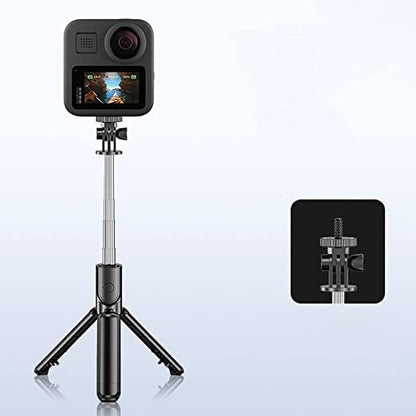 3-in-1 Selfie Stick Tripod with Light and Remote - Portable and Rotatable