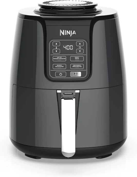 Ninja AF100C Air Fryer, 4-Qt Capacity, Non-Stick, Air Fry, Roast, Reheat, Dehydrate, Charcoal Grey (Canadian Version)