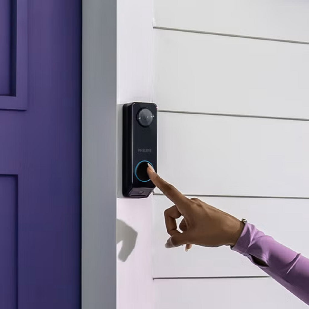 Philips 7000 Series Video Doorbell with Dual Cameras, 2K HDR, AI Human Detection & HomeBase