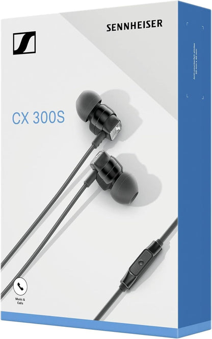 Sennheiser CX 300S In-Ear Headphones with Mic & Smart Remote – Black