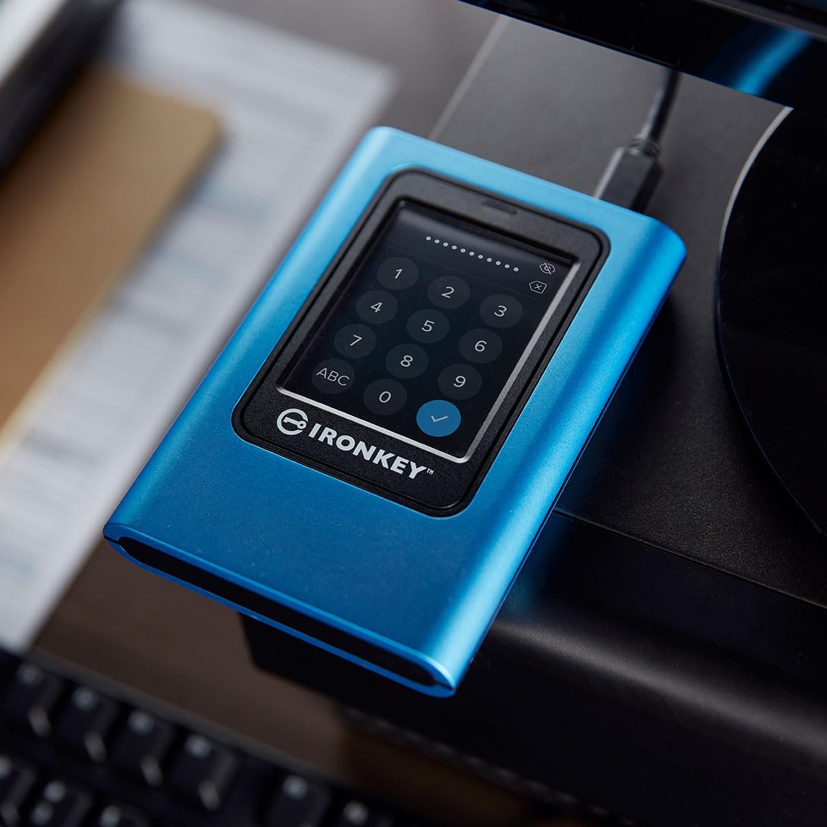 Kingston IronKey Vault Privacy 80 960GB Encrypted External SSD with Touchscreen