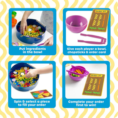 Learning Resources Noodle Knockout! Fine Motor Game — 67 Pieces, Ages 4+