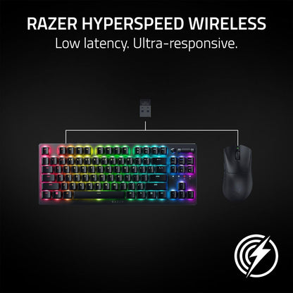 Razer DeathAdder V3 HyperSpeed Wireless Gaming Mouse – 26K DPI, 55g, Black