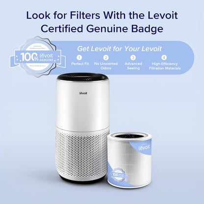 Levoit Air Purifiers for Large Room Home Up to 1733 Ft² with HEPA Sleep Mode, AHAM VERIFIDE, Smart WiFi, Auto Mode and Air Quality Monitor, removes Pet Allergies, Pollen, Smoke, Dust, Core 400S-P