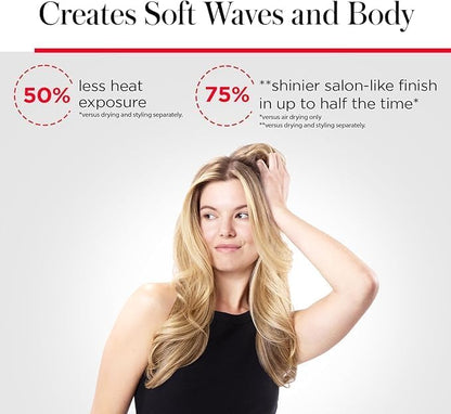 Revlon One-Step Volumizer PLUS Hot Air Brush with Tourmaline Ionic Technology – Black