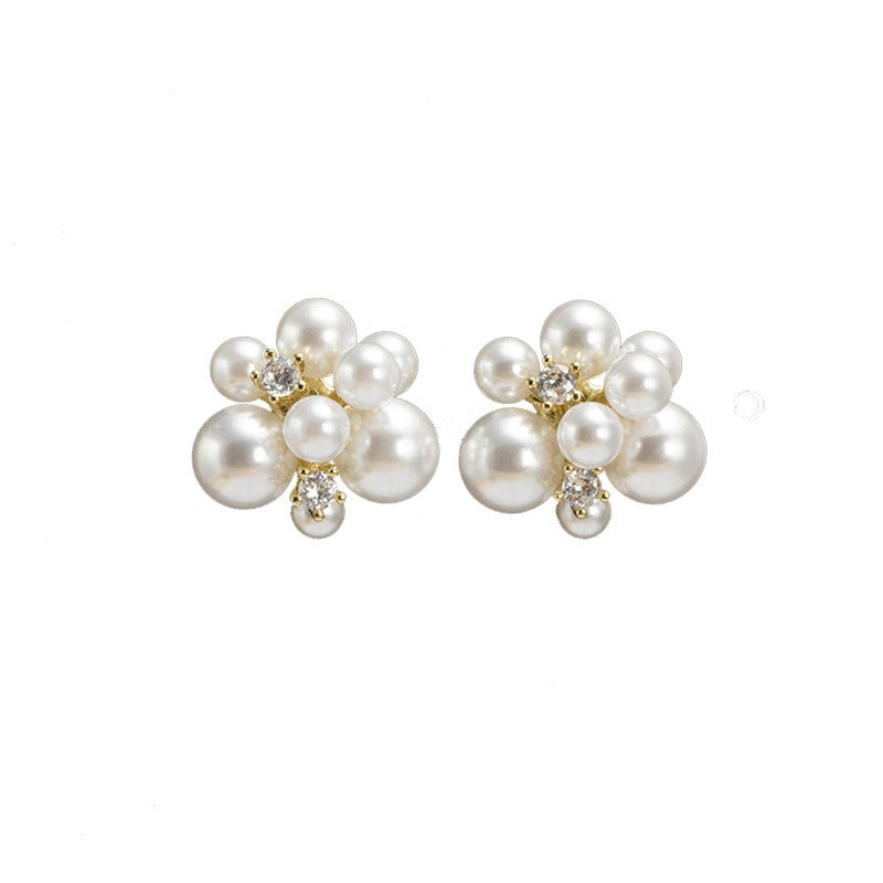 Flowers and stars earrings European and American fashion accessories temperament high-end earrings for women