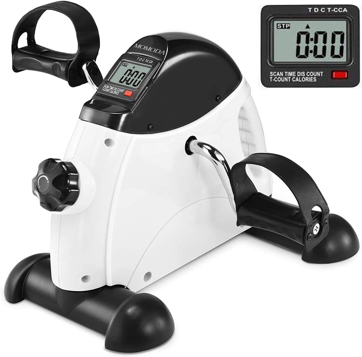 Pedal Exerciser Mini Exercise Bike for Leg and Arm Low Impact Exercise Light Weight and Portable Home Exerciser
