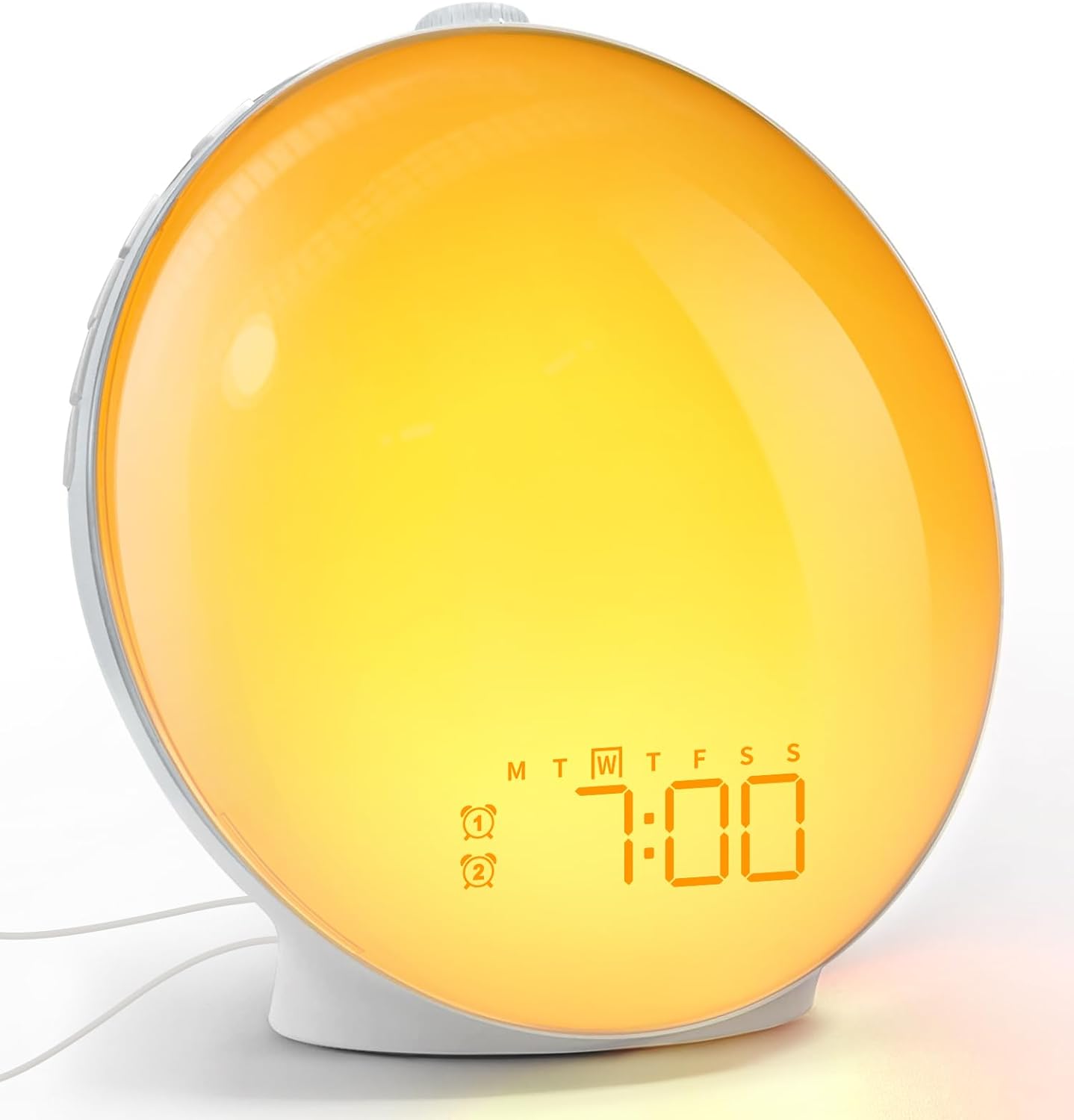 Sunrise Alarm Clock Wake Up Light, Dekala Alarm Clocks for Bedrooms, Sunrise Simulation, Noise Sound Machine, Sleep Mode, Dual Alarms, FM Radio, Snooze, 15 Smoothing Sounds