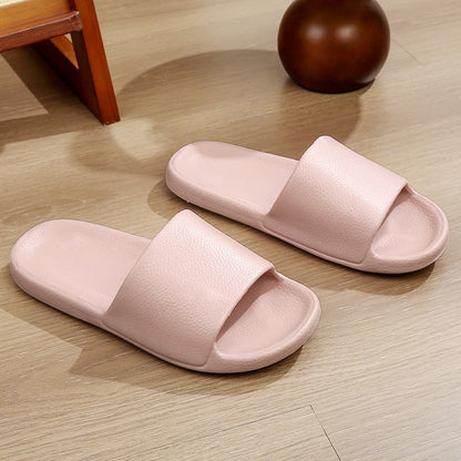 EVA shit-stepping couple home bath slippers