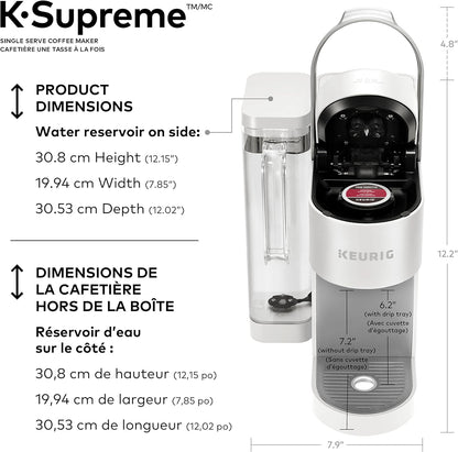 Keurig K-Supreme Single Serve K-Cup Pod Coffee Maker, With MultiStream Technology, White