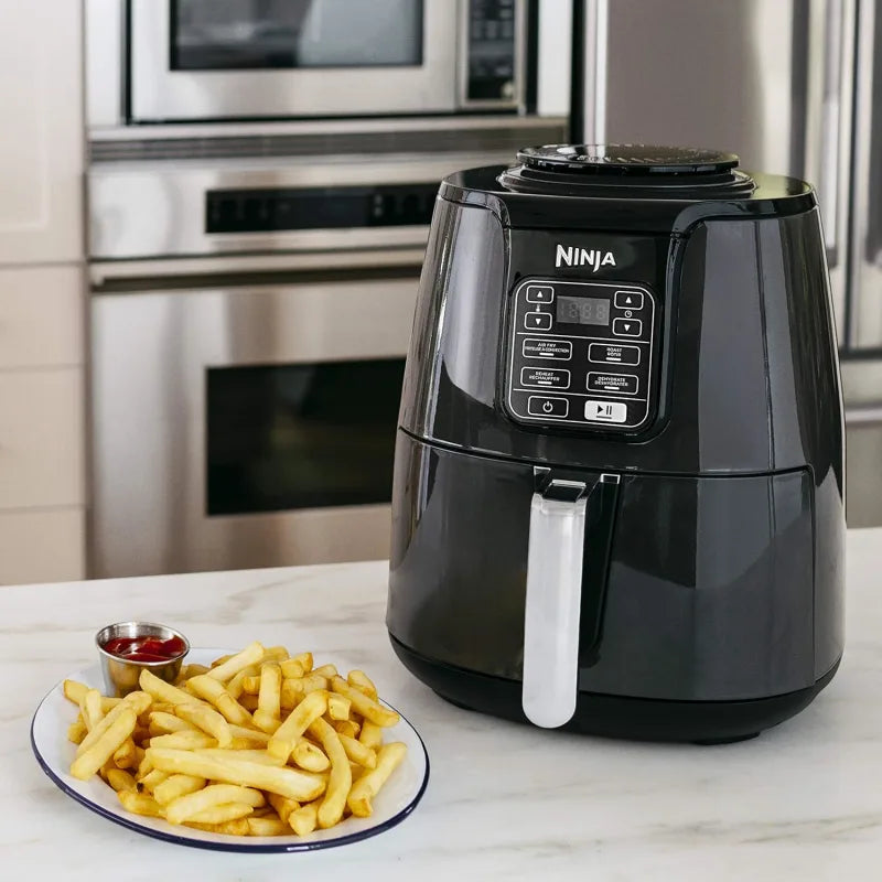 Ninja AF100C Air Fryer, 4-Qt Capacity, Non-Stick, Air Fry, Roast, Reheat, Dehydrate, Charcoal Grey (Canadian Version)