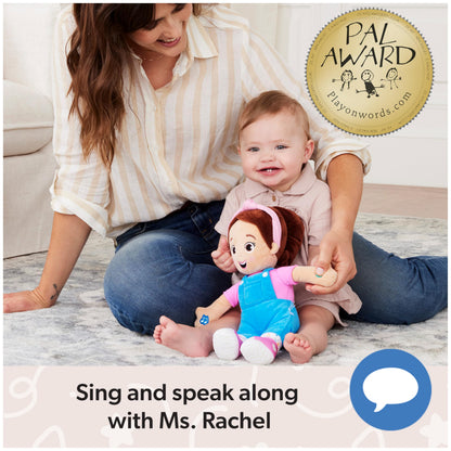Ms. Rachel Official Speak & Sing Doll, 16” Tall Interactive Toy with 4 Songs & 16+ Phrases