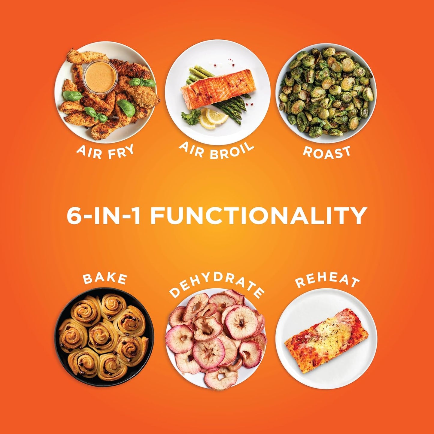 Ninja Foodi DZ201C 8-Qt Dual Basket Air Fryer, 6-in-1 Air Fry, Roast, Bake, Broil, Reheat & Dehydrate with DualZone Technology, Slate Grey