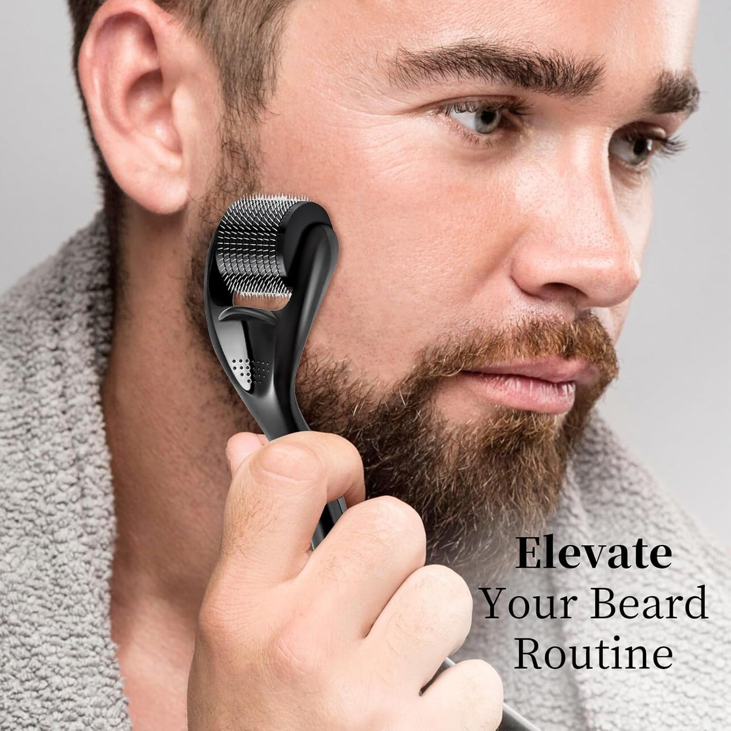 Titanium Microneedle Derma Roller – 0.5MM for Face, Beard & Skincare – Professional Micro Needling Tool for Men & Women with Storage Case
