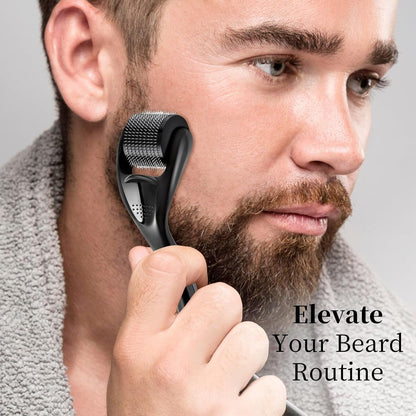 Titanium Microneedle Derma Roller – 0.5MM for Face, Beard & Skincare – Professional Micro Needling Tool for Men & Women with Storage Case