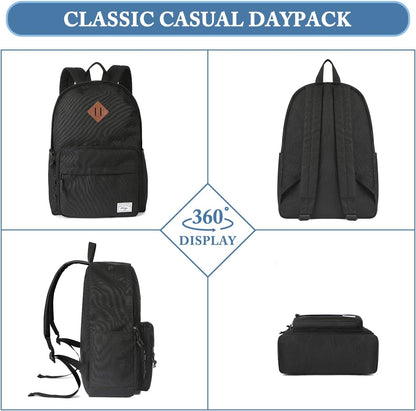 BlackTrail 15.6" Water-Resistant School Backpack with Laptop Compartment
