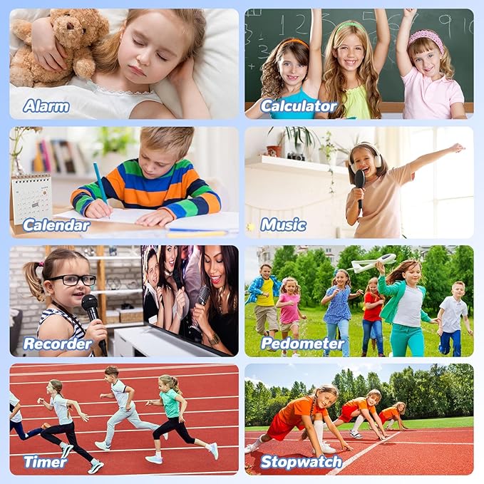 Kids Smart Watch with Sports Modes, Learning Games & Pedometer