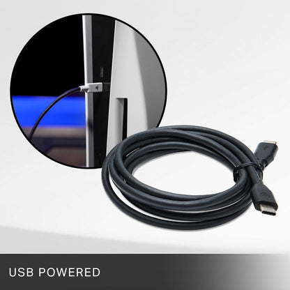 Charging Station for PlayStation Portal™ Remote Player with Lumectra™, RGB lighting, USB powered, magnetic charger, charge and display, weighted base, officially licensed