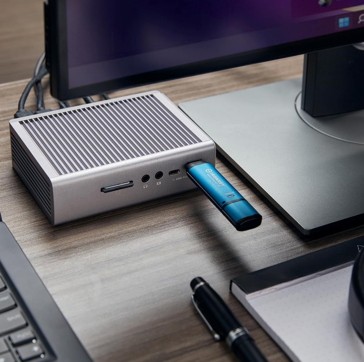 Kingston IronKey Vault Privacy 50 USB-C 128GB Flash Drive – FIPS 197 Encrypted