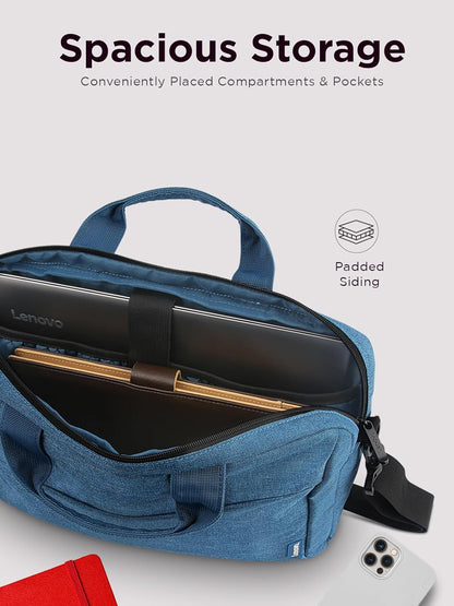 Lenovo T210 Laptop Carrying Case 15.6″ – Water-Repellent Slim Toploader (Blue)