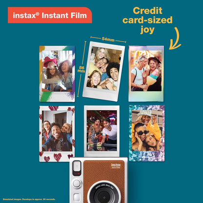 Fujifilm INSTAX Mini Evo Hybrid Instant Camera - Brown