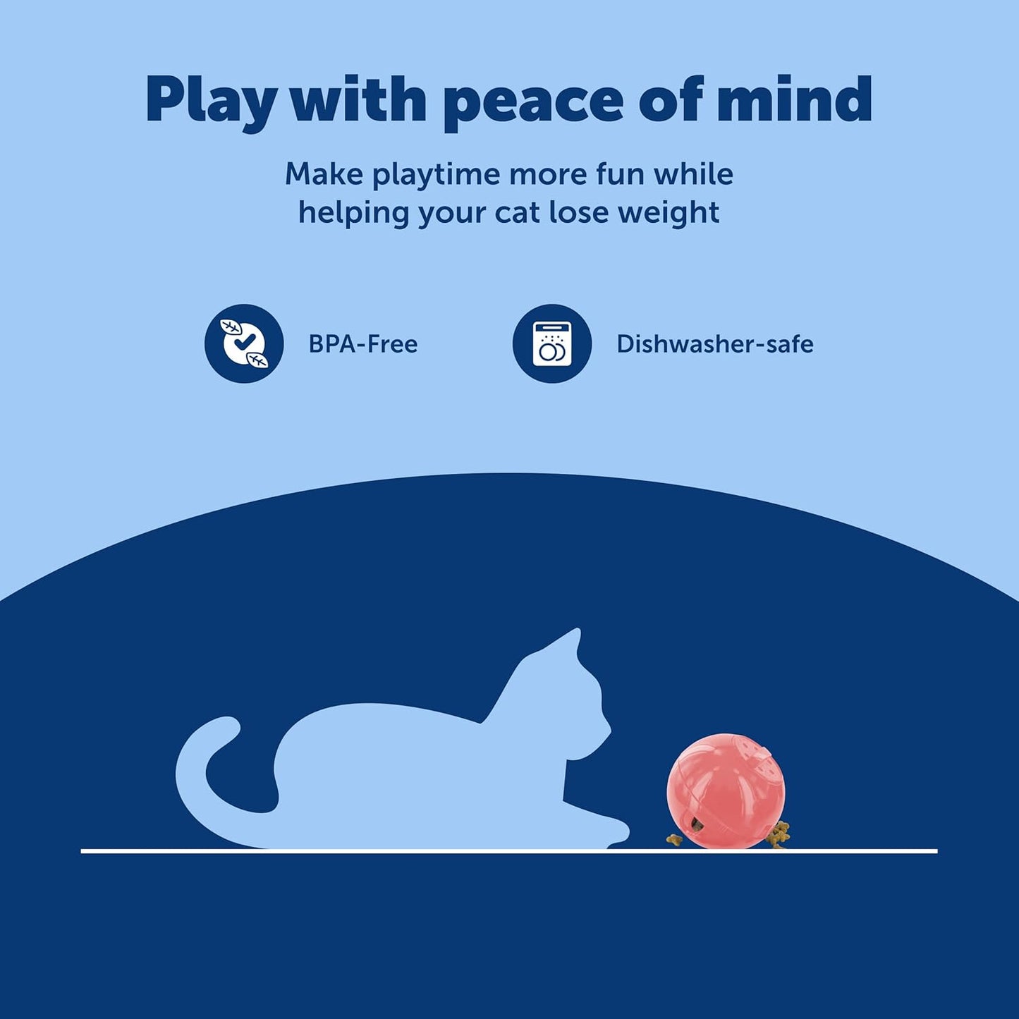 Interactive Cat Treat & Food Feeder Ball – Slim Adjustable Puzzle Toy for Cats