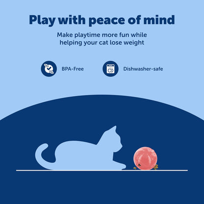 Interactive Cat Treat & Food Feeder Ball – Slim Adjustable Puzzle Toy for Cats