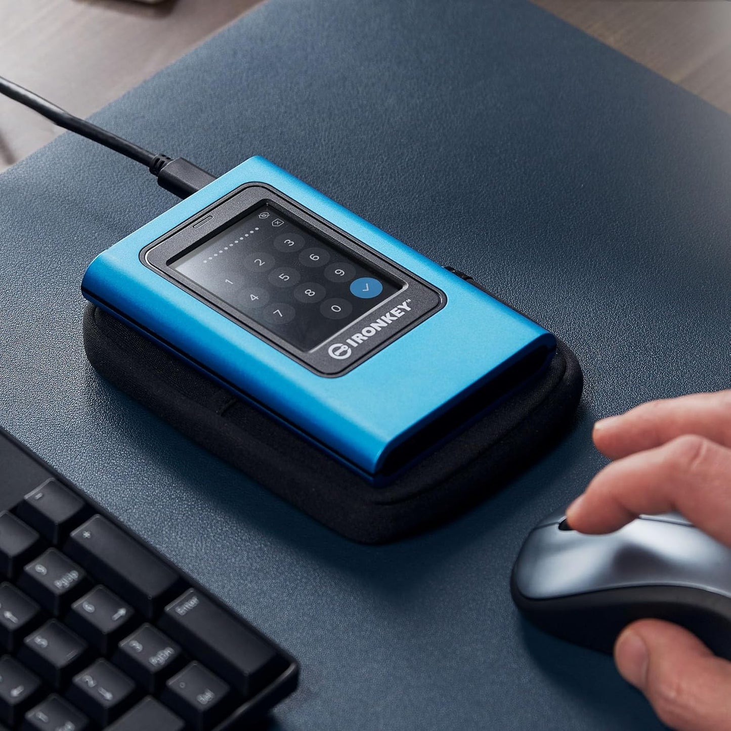 Kingston IronKey Vault Privacy 80 960GB Encrypted External SSD with Touchscreen