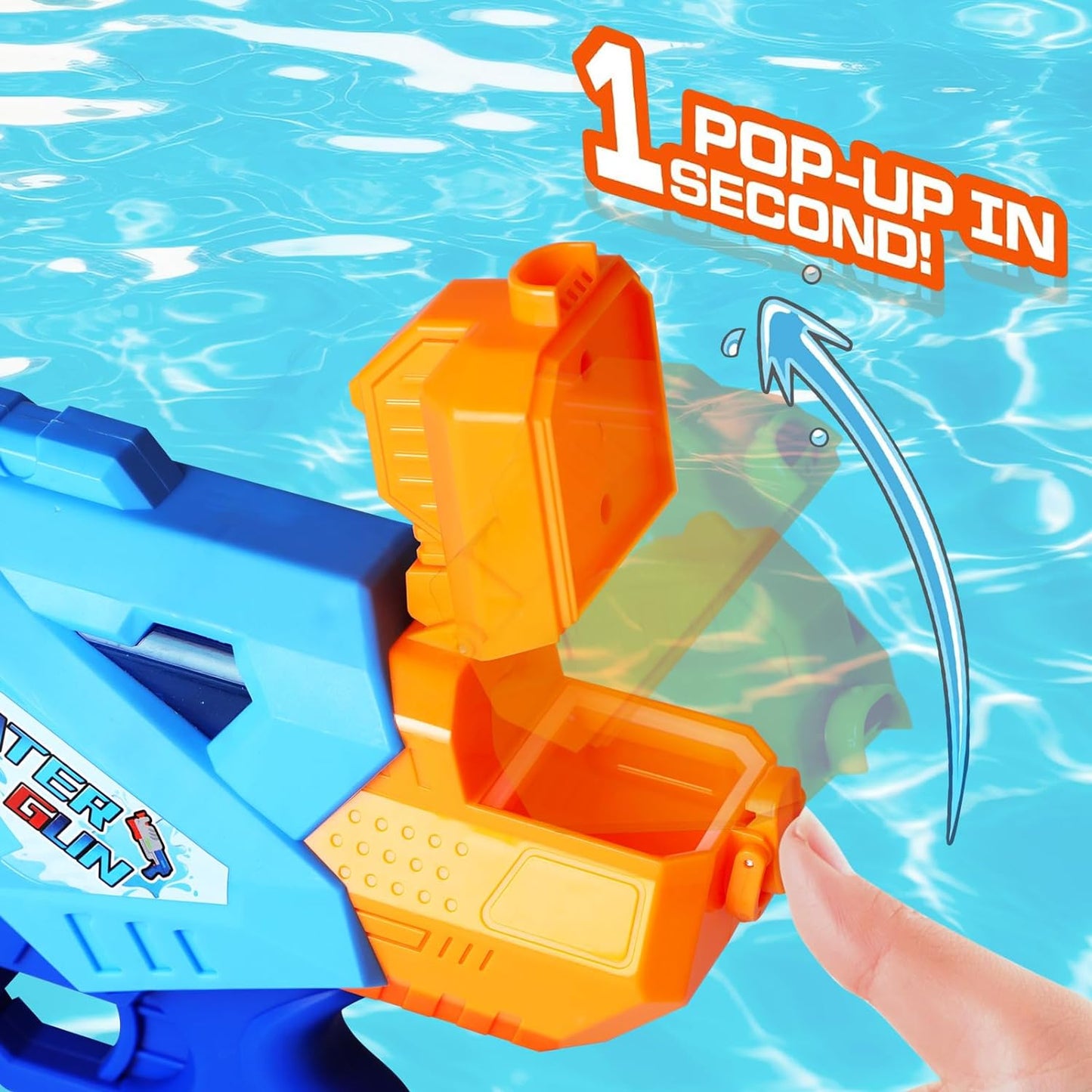 2-Pack Super Water Guns 1200CC High Capacity Water Blasters for Kids & Adults