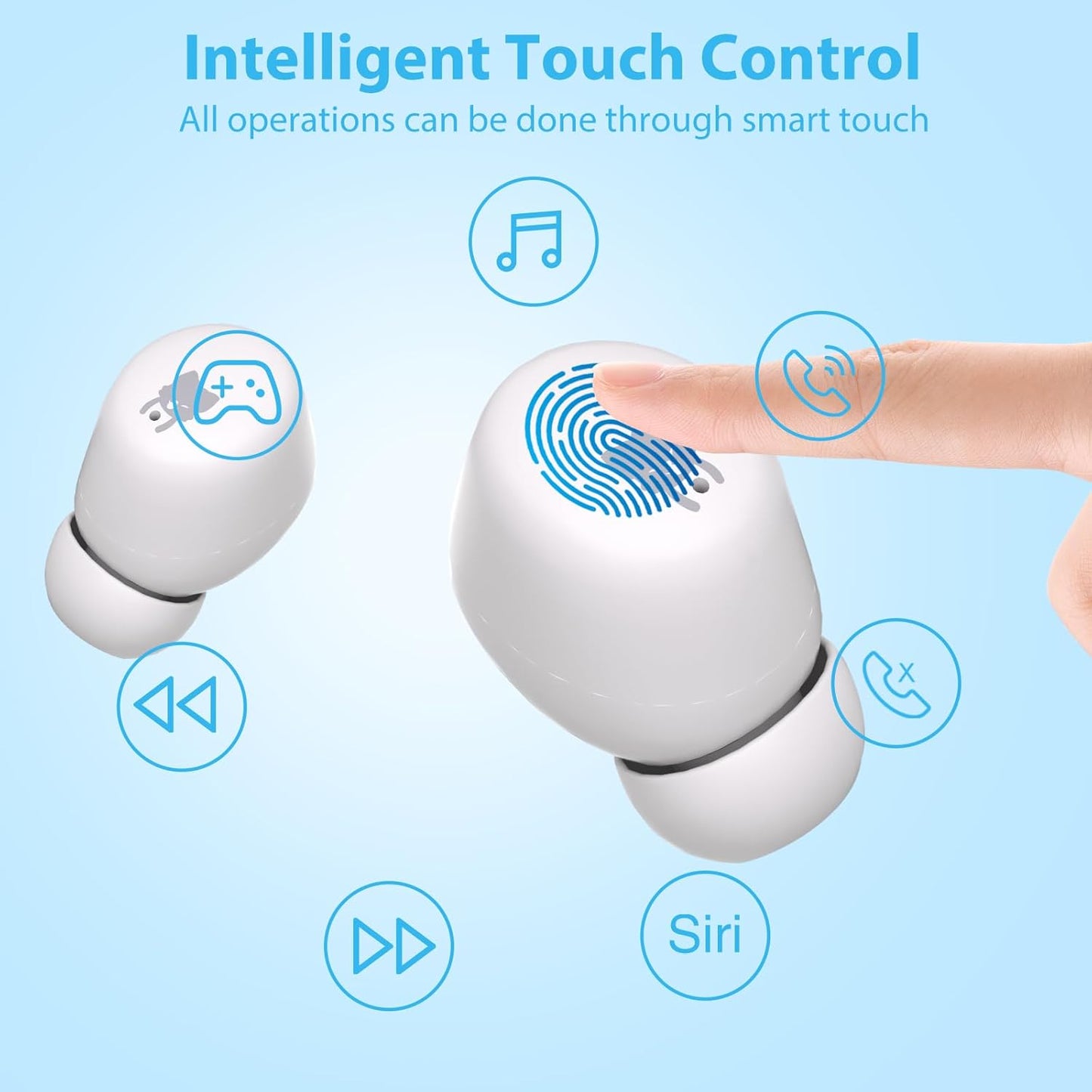 Kids Wireless Earbuds with 85dB Volume Limit, Bluetooth 5.3 & 30H Playtime (FOX)