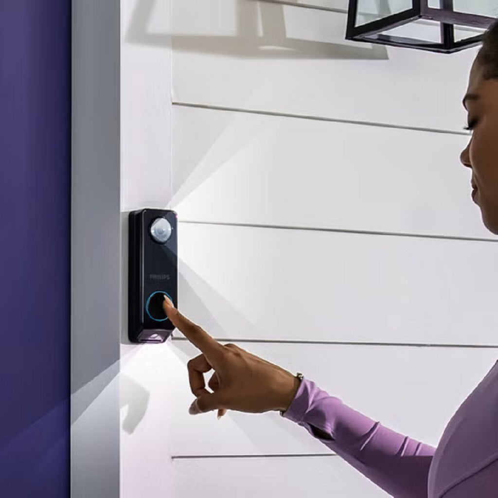 Philips 7000 Series Video Doorbell with Dual Cameras, 2K HDR, AI Human Detection & HomeBase