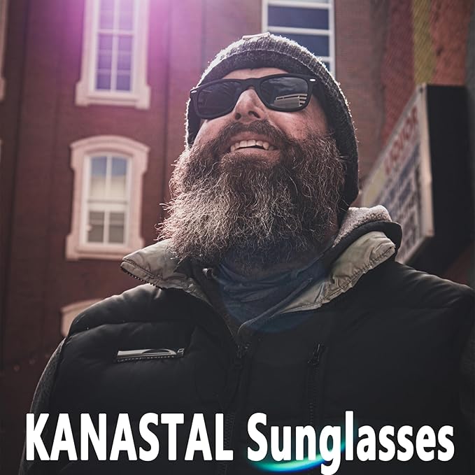 KANASTAL Sunglasses for Women Men Polarized Sun Glasses UV400 Protection Square Frame Shades