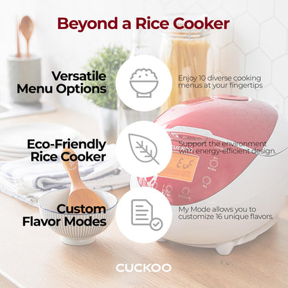 Rice Cooker 6 Cup Uncooked / 12 Cup Cooked, Classic Fuzzy Logic Rice Cooker Small with Delay Timer & Keep Warm Setting, Versatile Food Steamer for Cooking, Non-Stick Inner Pot, Red (CR-0655F)