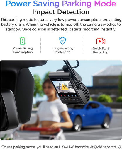VIOFO A329S 4K 60FPS Front & 2K Rear Dash Cam, Dual STARVIS 2 Sensors, Wi-Fi 6, GPS, Voice Control, HDR Parking Mode, Supports 4TB SSD