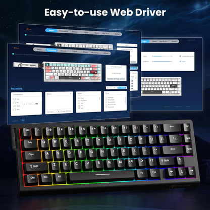X68 HE 8000Hz Rapid Trigger Magnetic Gaming Keyboard – 0.01mm RT, RGB, 60% - Black
