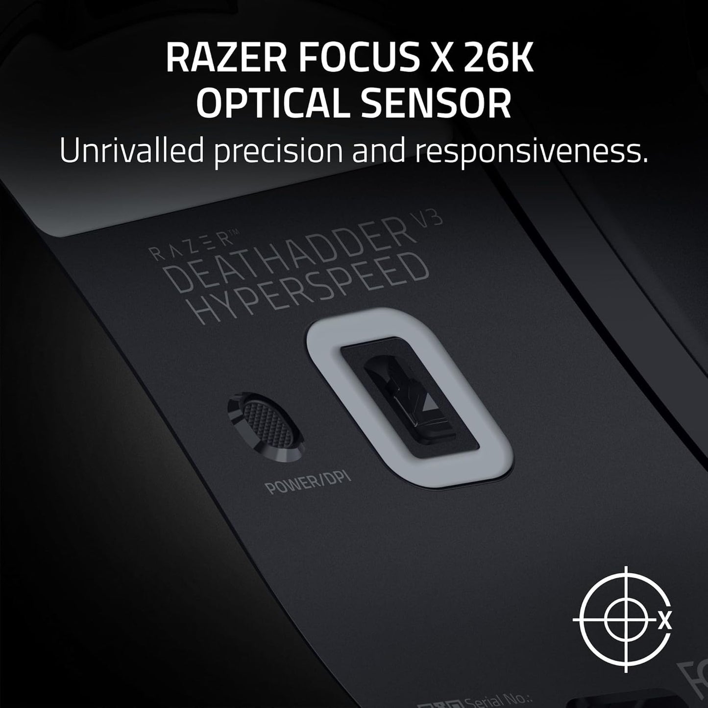 Razer DeathAdder V3 HyperSpeed Wireless Gaming Mouse – 26K DPI, 55g, Black