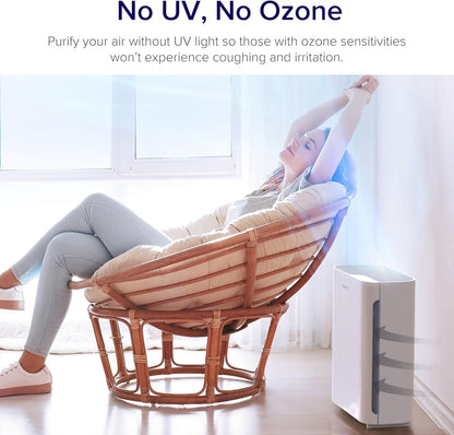Levoit Vital 100 Air Purifier for Large Rooms – 3-Stage Filtration, Washable Pre-Filter, HEPA & Carbon Filter for Allergies, Smoke & Pet Hair