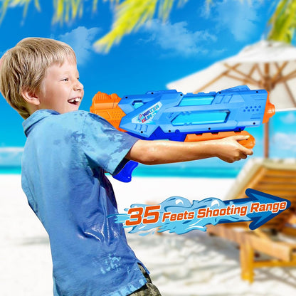 2-Pack Super Water Guns 1200CC High Capacity Water Blasters for Kids & Adults